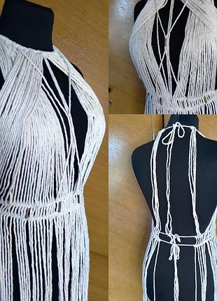 В наличии, акция, за полцены! ⭐пляжное платье макраме