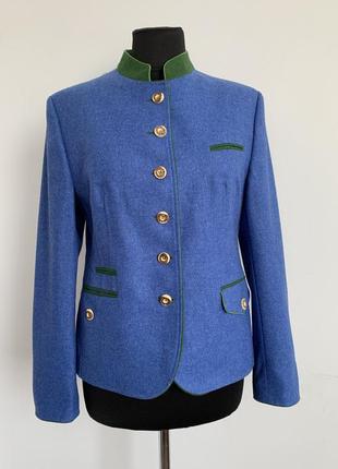 Allwerk 48-50 винтаж баварский альпийский пиджак жакет шерсть