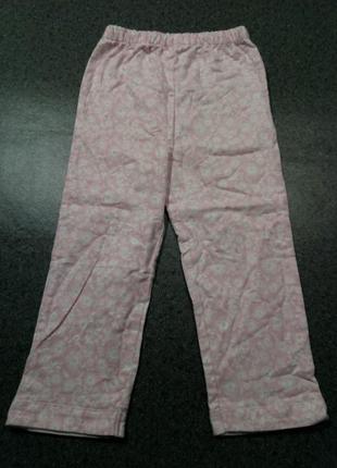 Махровые пижамные, домашние штанишки на 3-4 года, 98 см