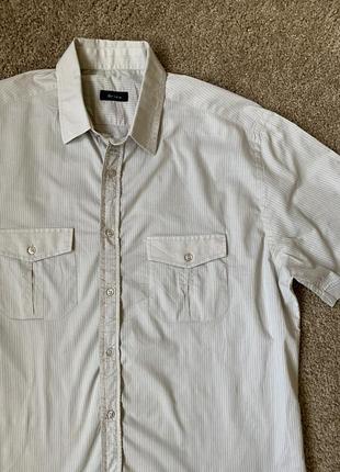 Шведка из тонкого хлопка в тонкую полоску