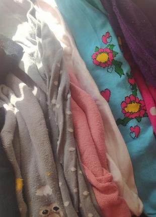 Колготки рожеві, блакитні, білі теплі капронові від року до 4 і 8-11 років