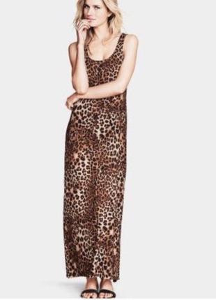Сарафан платье в леопардовый принт