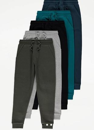 Спортивні однотонні штани утеплені george р. 110/116, 122/128см