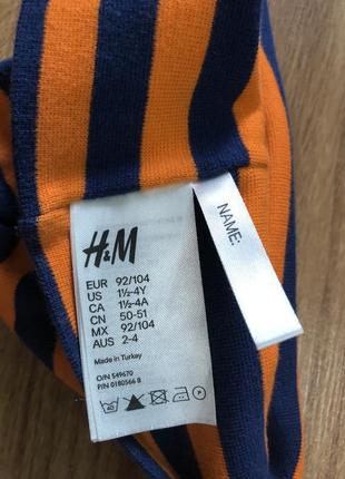 Головной убор, шапочка хлопковая легкая h&amp;m от 6 мес до 22 фото