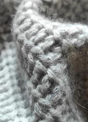 Базовый свитер жемчужно серого цвета из 💯 кашемира8 фото