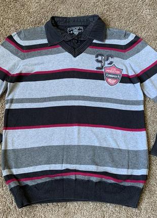 Светр реглан з коміром