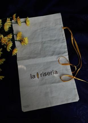 Италия! la riseria пыльник мешок чехол 100% лен оригинал на завязках9 фото
