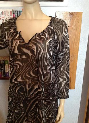 Легчайшая блуза бренду janina, 54-56 р.