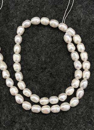 Бусины натуральный жемчуг речной