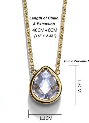 Ожерелье с цирконом1 фото