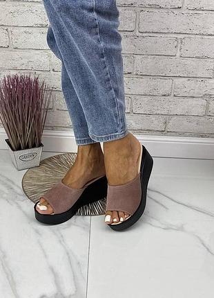 Шлепанцы замша 👠🎉🔥👣 7