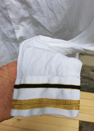 Белая хлопковая рубашка zara man испания