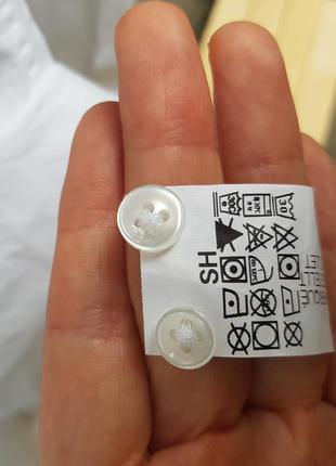 Белая хлопковая рубашка zara man испания