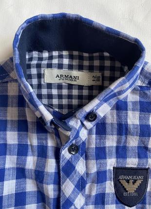 Рубашка armani на мальчика 1-2года8 фото