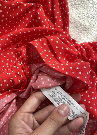 Красная юбка-миди zara8 фото