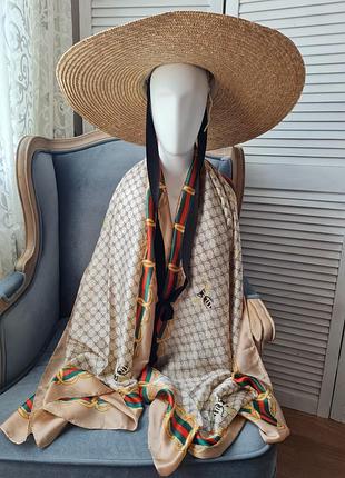 Шикарный невесомый шелковый шарф