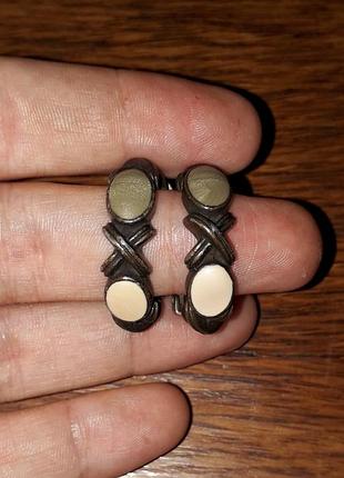 Винтаж винтажные клипсы серьги  в стиле paloma picasso франция