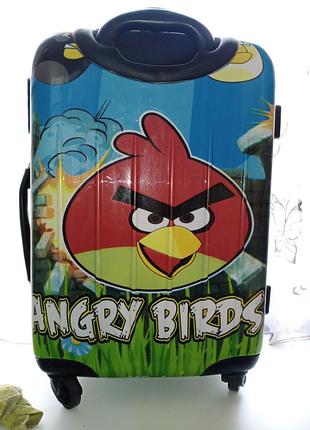 Яркий чемодан angry birds ручная кладь