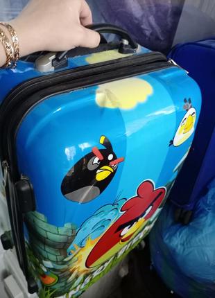 Яркий чемодан angry birds ручная кладь4 фото