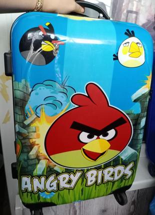 Яркий чемодан angry birds ручная кладь2 фото