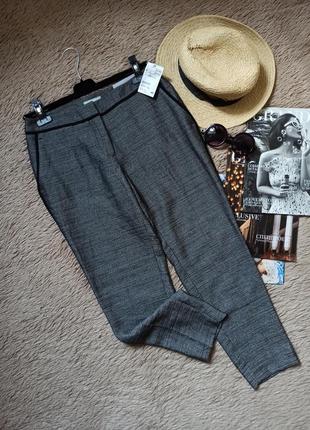 Классные серые зауженные брюки с лампасами/штаны1 фото