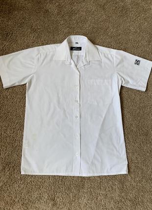 Шведка белая в школу однотонная