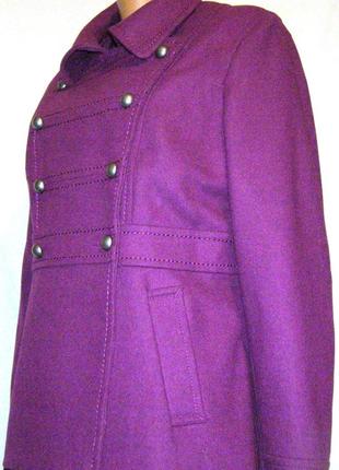 Шерстяное женское полу пальто h&amp;m (48- 50 р)3 фото