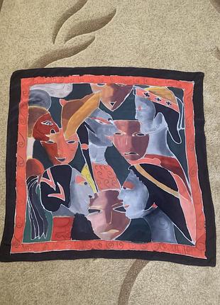 Шелковый сюрреалистический платок