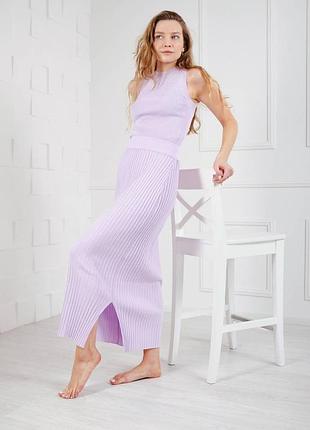Юбка трикотажная в рубчик dilvin