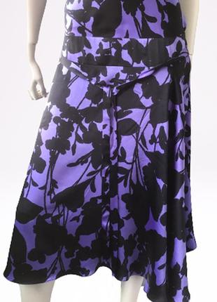 Шелковое платье (100%) с ярким красивым принтом бренда rene lezard, германия7 фото