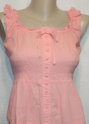 Топ розовый хлопок
