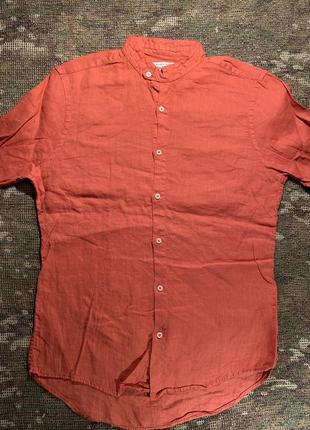 Рубашка zara man slim fit, оригинал, размер м