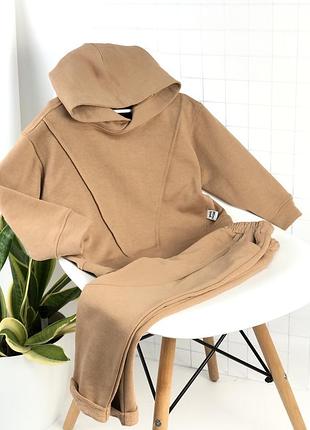 Спортивний костюм трикотажний худі з капюшоном
