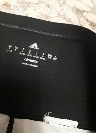 Спортивні жіночі тайтсы укорочені капрі бриджі adidas з високою талією утягивающей7 фото