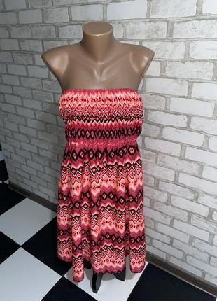 Стильный сарафан платье  оригинал ocean club  100% полиэстер6 фото