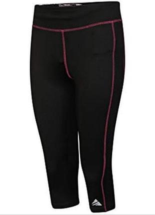 Спортивные капри, штаны с контрастными швами.