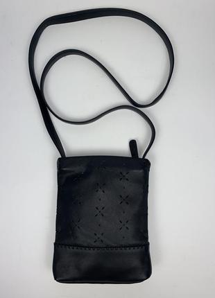 Шкіряна фірмова сумочка на/ через плече marks & spencer4 фото
