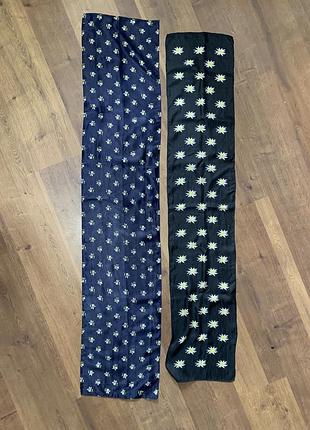 Шарф платок косынка с эдельвейсами альпийский баварский октоберфест