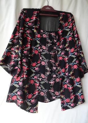 Легенькая летняя накидка кимоно