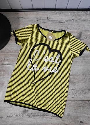 Футболка в полоску удлиненная футболка хлопок туречки