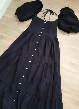 Стильное хлопковое платье bershka 4