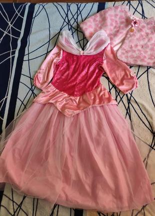 Карнавальна сукня принцеси аврора на 9-11 років