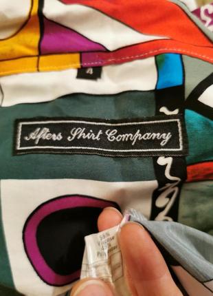 Рубашка из вискозы в геометрический принт afters shirt company винтажная тенниска мужская7 фото
