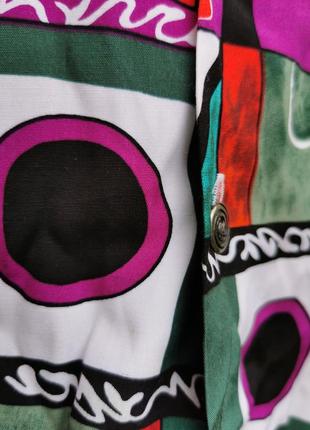 Рубашка из вискозы в геометрический принт afters shirt company винтажная тенниска мужская6 фото