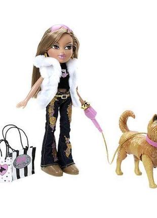 Братц/ bratz, жасмин з собачкою, yasmin walking bratz. жасмин і її собака тепер дійсно ходять