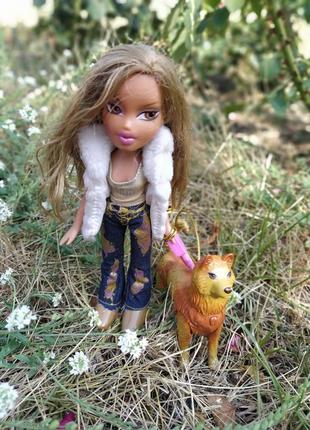 Братц/ bratz, жасмин с собачкой, yasmin walking bratz. жасмин и ее собака теперь действительно ходят2 фото