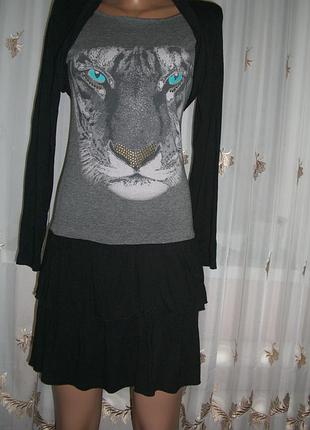 Трикотажне плаття з прикольним принтом