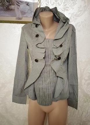 Блуза жіноча в дрібну клітку