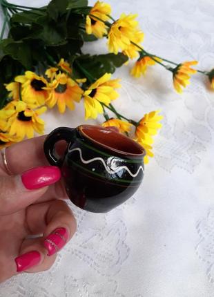 ⚱миниатюра соусник керамический декоративный горшок горшочек глина фаянс глазурь...