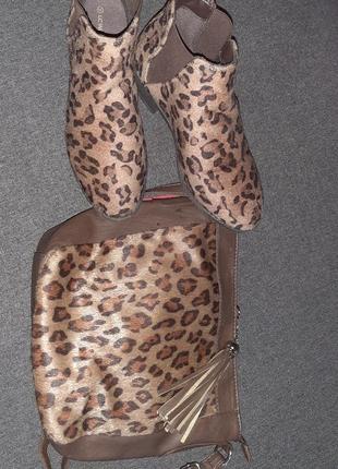 Ботинки  и сумка леопардовый принт2 фото